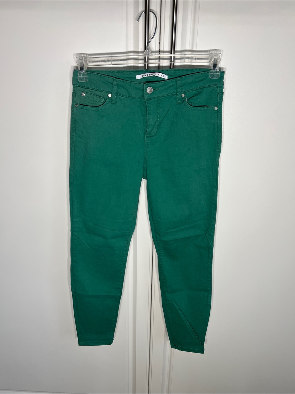 Celebrity Pink Emerald Green Skinny Jeans
